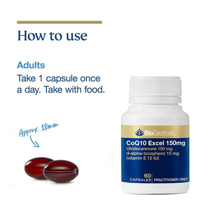 BioCeuticals CoQ10 Excel 150毫克 60粒胶囊