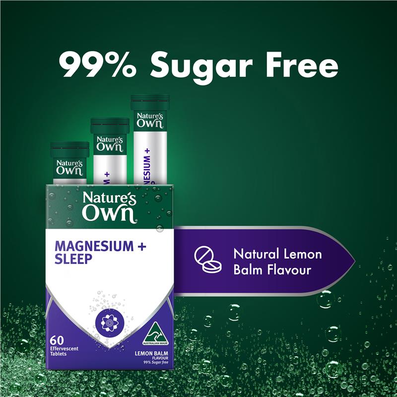 Viên sủi bổ sung Magiê + Giấc ngủ Nature's Own 60 viên 