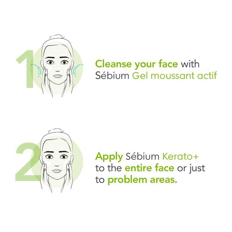 Kem dưỡng ẩm Bioderma Sebium Kerato Nonallergenic Acne Cream phù hợp với da mụn 30ml 