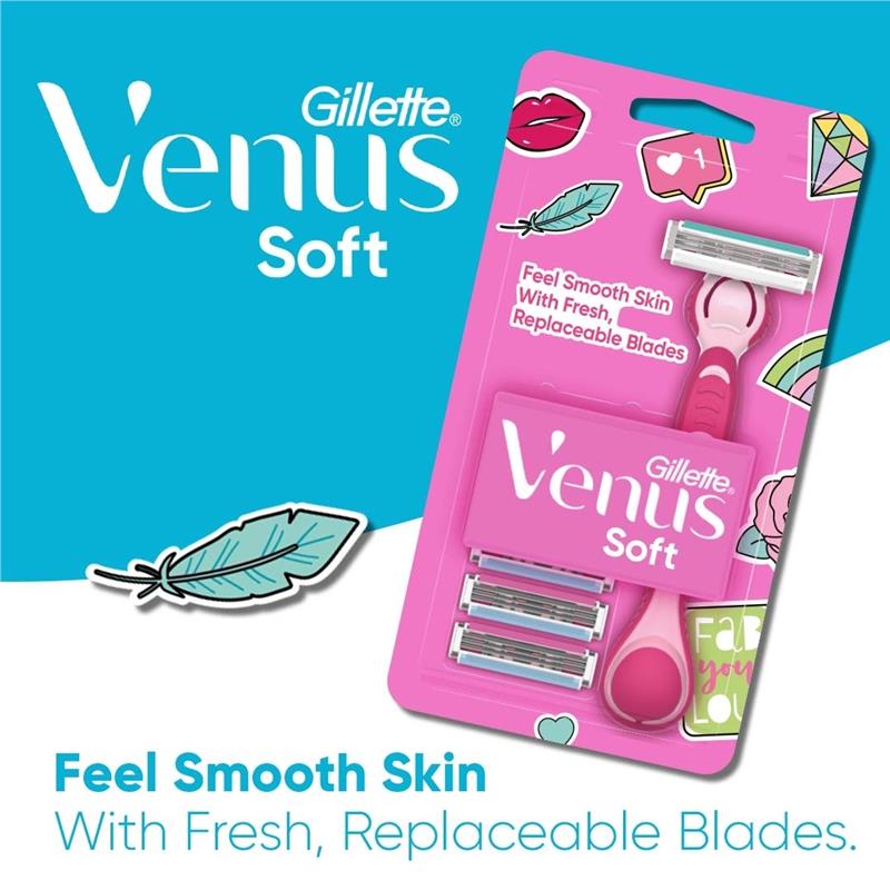 Dao cạo râu Gillette Simply Venus Hybrid 4Up 