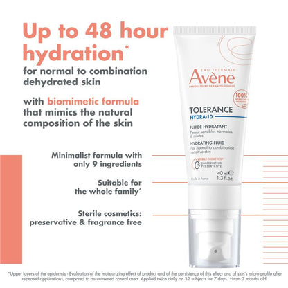 Avene Tolerance Hydra-10 保湿液 40ml 