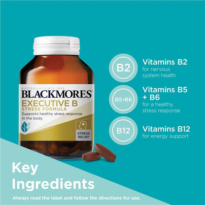 Blackmores Executive B 维生素 B 压力支持 62 片