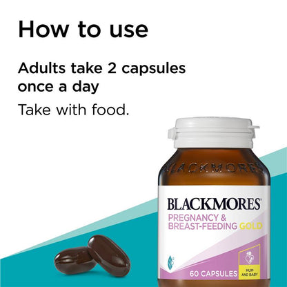Blackmores 孕期及哺乳期黄金维生素 60 粒胶囊