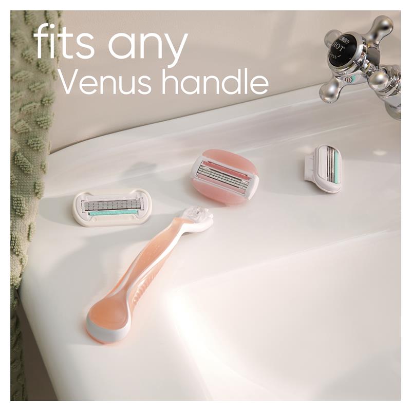 Tay cầm dao cạo râu Gillette Venus Comfort Glide White Tea + 2 lưỡi dao thay thế 