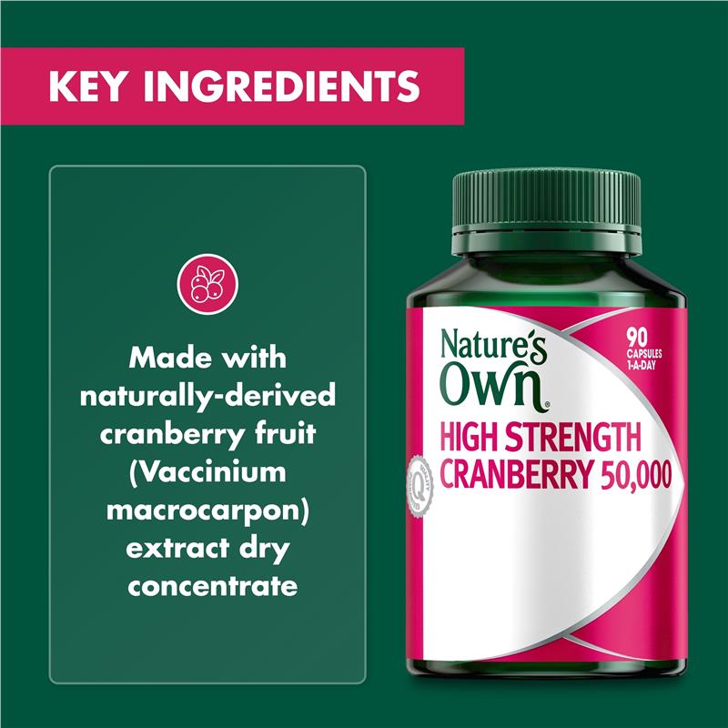 Nature's Own High Strength Cranberry 50.000mg 90 viên nang 