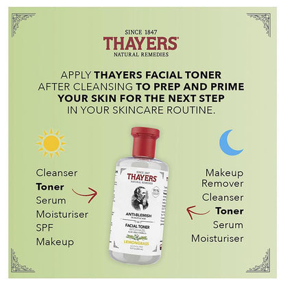 Thayers Lemongrass Blemish Clearing Toner With Witch Hazel Aloe Vera 355ml