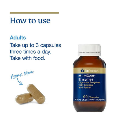 BioCeuticals MultiGest® 酶 90 粒胶囊