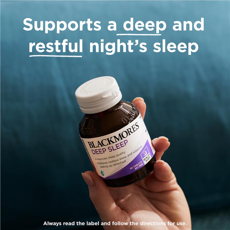 Viên uống hỗ trợ giấc ngủ sâu Blackmores Deep Sleep 60 viên 