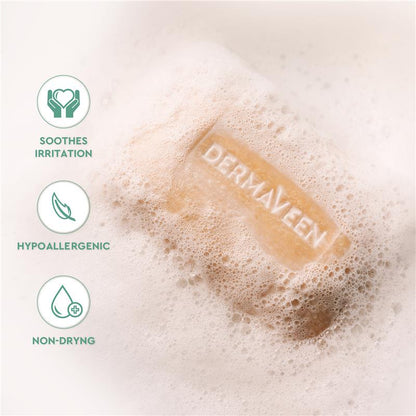 DermaVeen 每日滋养无皂洁面皂，适合干性及敏感性肌肤，115g 