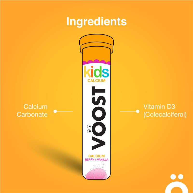 Viên sủi canxi Voost Kids Calcium 20 viên 