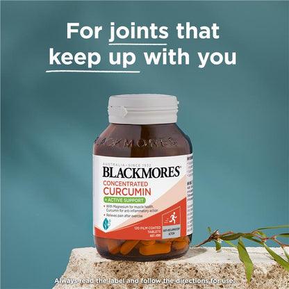 Blackmores Concentrated Curcumin + Active Support 120 Tablets