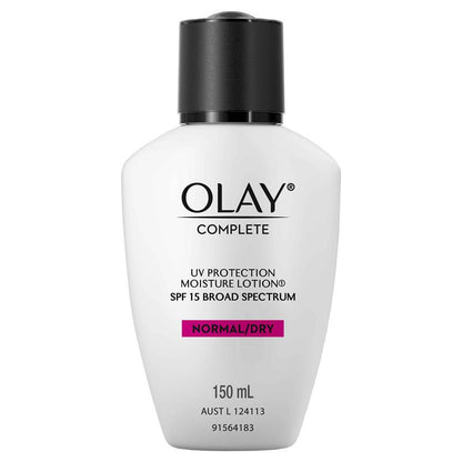 Olay Complete UV Protection Moisturiser Lotion Normal/Dry SPF15 150mL