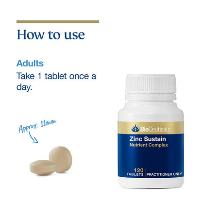 BioCeuticals 锌补充剂 120 片