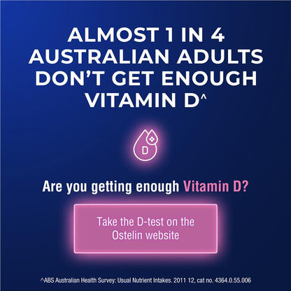 Ostelin 维生素 D 1000IU D3 促进骨骼健康 + 免疫支持 300 粒胶囊 独家尺寸
