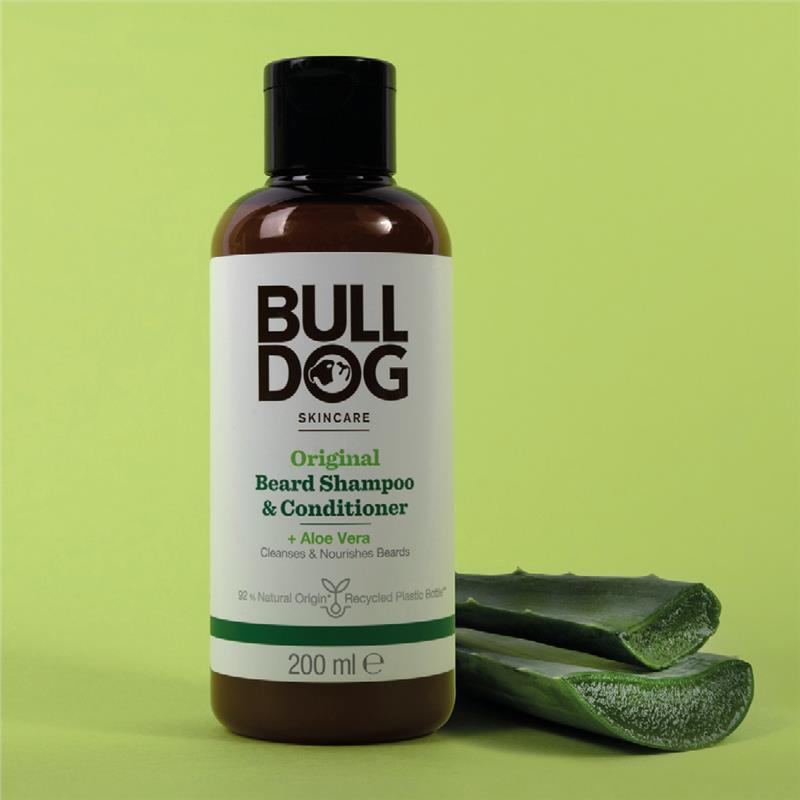 Bulldog Skincare for Men Original Beard Shampoo & Conditioner 200ml