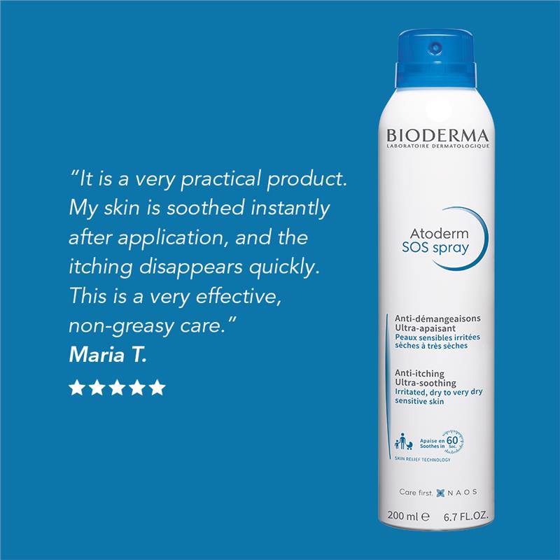Xịt chống trầy xước Bioderma Atoderm Ultra-soothing SOS 200ml 
