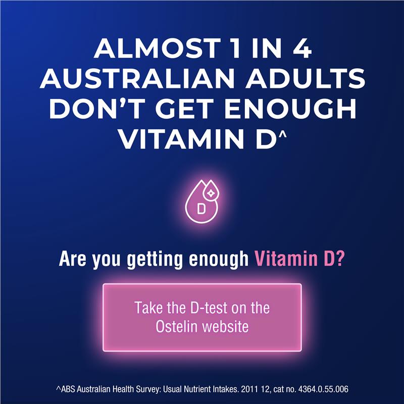 Ostelin Vitamin D 1000IU - D3 cho sức khỏe xương + Hỗ trợ miễn dịch - 130 viên nang 