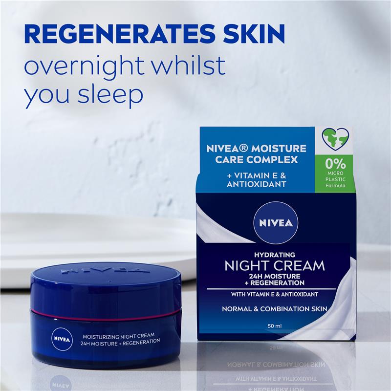 NIVEA Daily Essentials Hydrating Face Moisturiser Night 50ml
