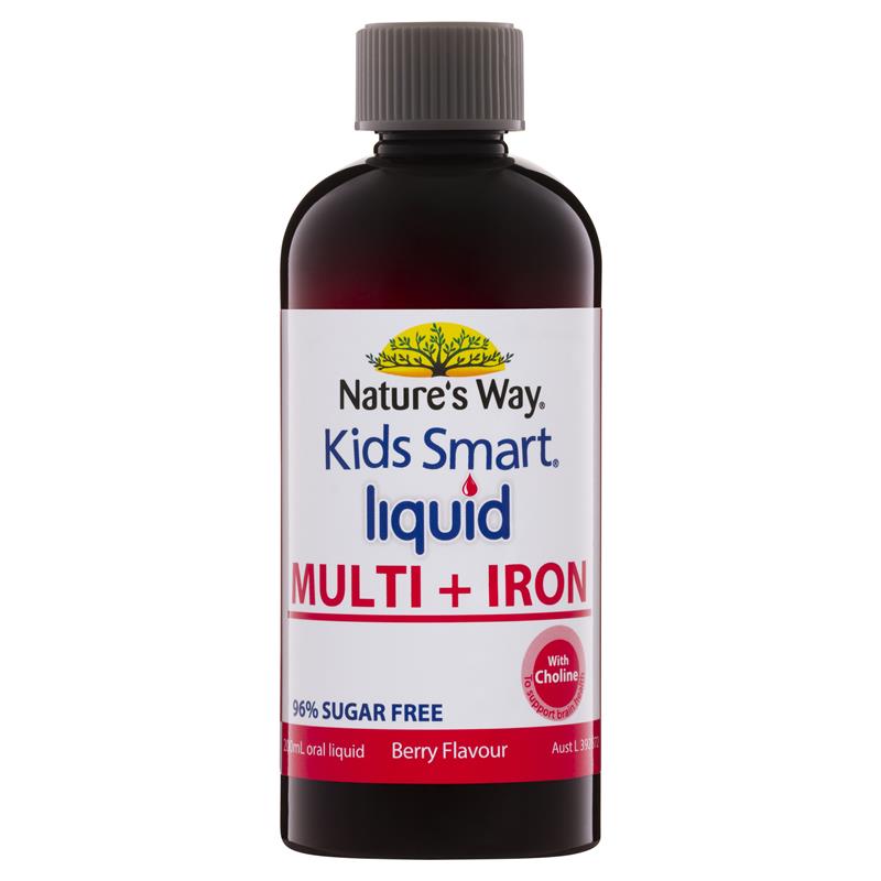 Nature's Way Kids Smart Liquid Multi + Iron 200ml 