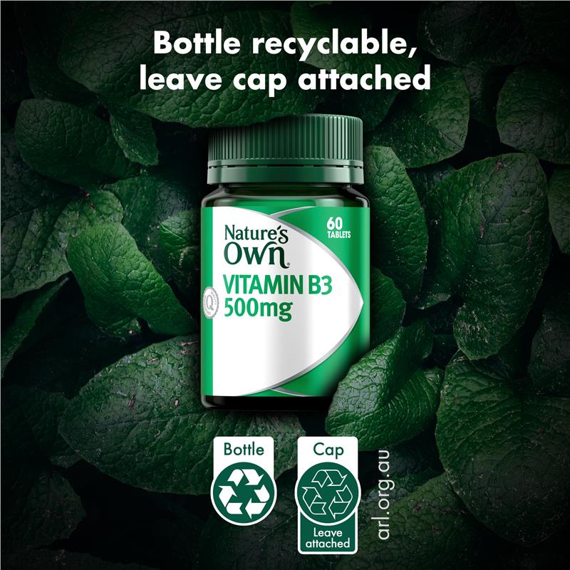 Vitamin B3 Nature's Own 500mg 60 Viên 
