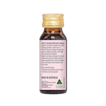 Healthy Care Beauty Collagen Elixir Shots 5000mg 25ml x 7 Bottles