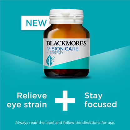 Viên uống bổ mắt Blackmores Vision Care + Energy 60 viên 