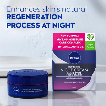 NIVEA Daily Essentials Nourishing Face Moisturiser Night 50ml