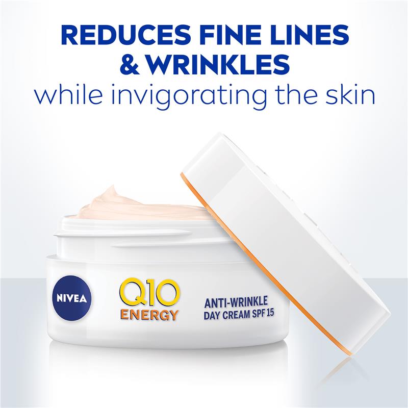 NIVEA Q10 Power + Vitamin C Energy Face Moisturiser SPF15 50ml