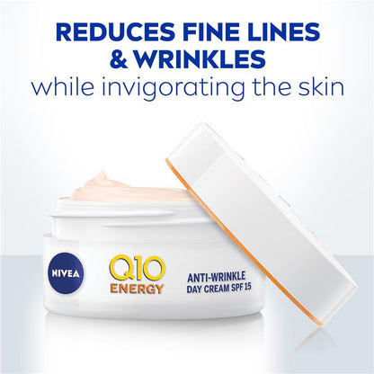 NIVEA Q10 Power + Vitamin C Energy Face Moisturiser SPF15 50ml