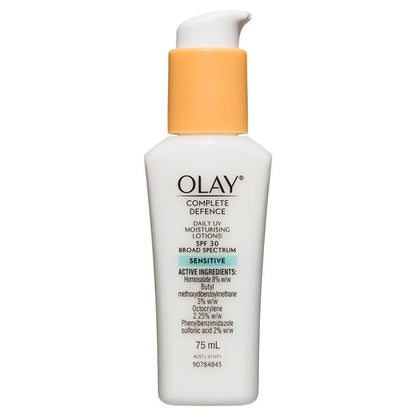 玉兰油全效防御日常防晒保湿乳液 SPF 30 敏感肌肤适用 75 毫升