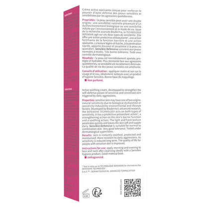 Kem dưỡng ẩm Bioderma Sensibio Soothing Defensive Light dành cho da nhạy cảm 40ml 