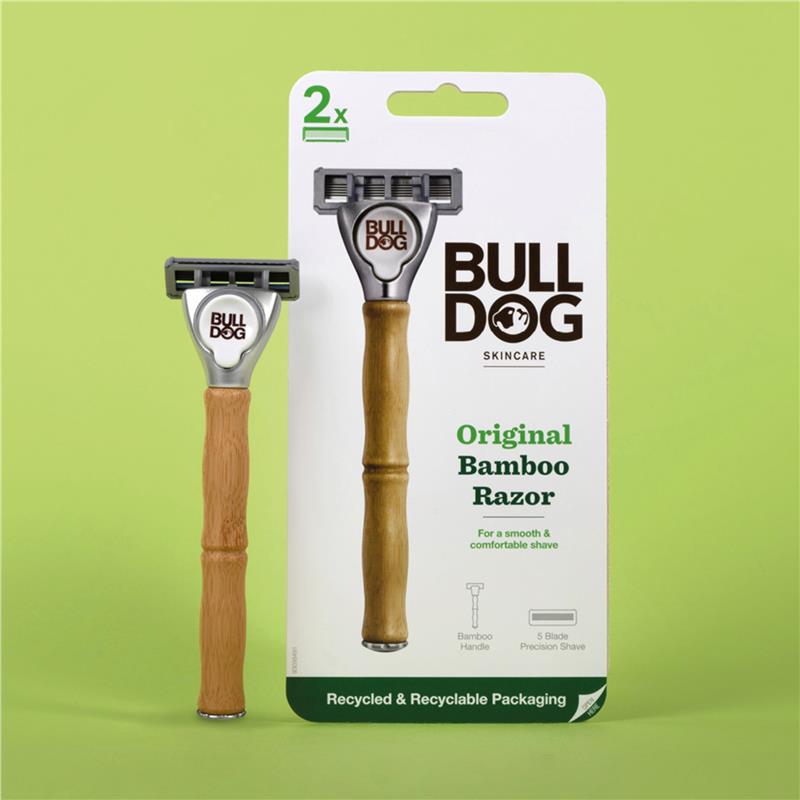 Bulldog Original Bamboo Razor + 2 Blades