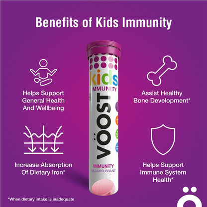 Voost Kids Immunity Effervescent Tablets 20 Pack