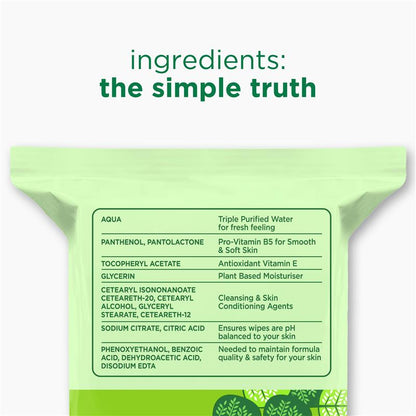 Simple Biodegradable Cleansing Wipes 2 x 25 pack