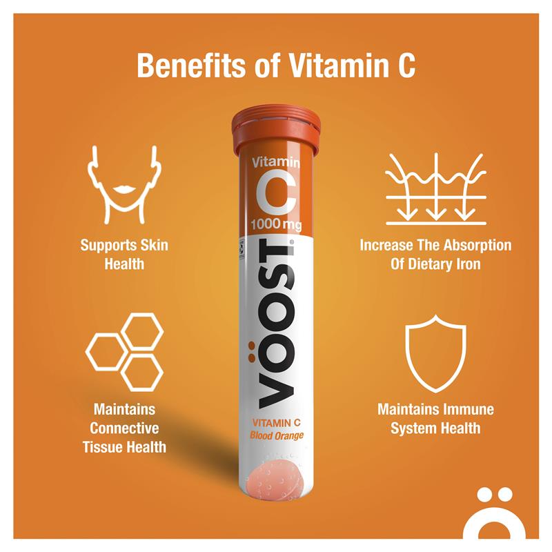 Voost Vitamin C Sủi Bọt 60 Gói Kích Thước Độc Quyền 