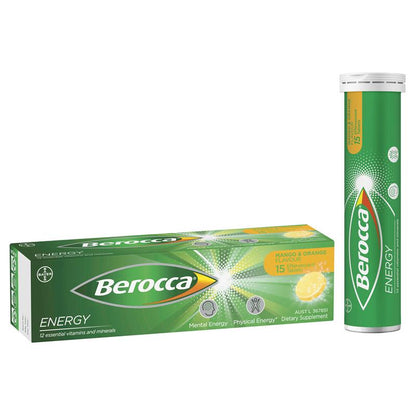 Viên sủi Berocca Energy Mango And Orange 15 viên 