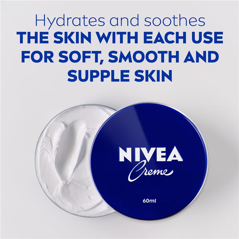 NIVEA Creme Moisturiser Face Body Hands 60ml