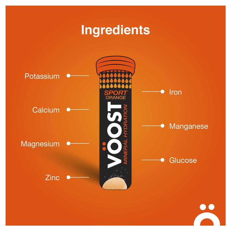 Voost Sport Orange Effervescent 10 Tablets