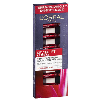 L'Oreal Paris Revitalift Laser Renew Resurfacing Glycolic Ampoules 1.3ml x 7