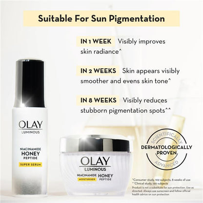 Olay Luminous Niacinamide Honey Peptide Moisturiser 50g