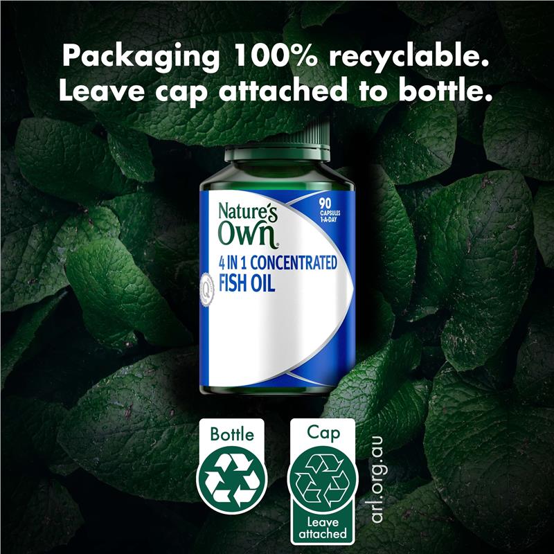 Dầu cá cô đặc 4 trong 1 Nature's Own 90 viên nang 