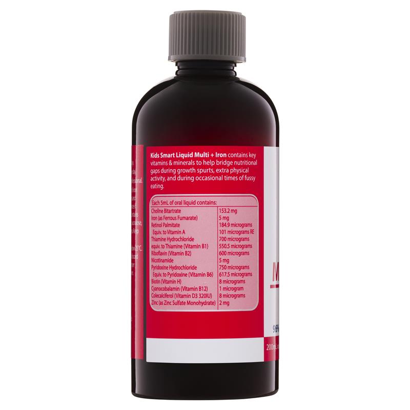 Nature's Way Kids Smart Liquid Multi + Iron 200ml 