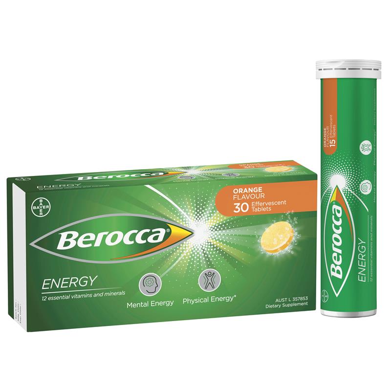 Berocca 能量橙味泡腾片 30 片