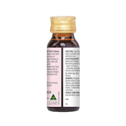 Healthy Care Beauty Collagen Elixir Shots 5000mg 25ml x 7 Bottles