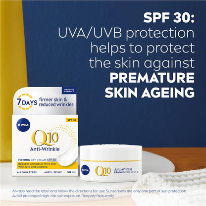 NIVEA Q10 Anti-Wrinkle Firming Day Cream SPF30 50ml