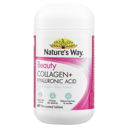 Nature's Way Beauty Collagen + Hyaluronic Acid 60 Capsules