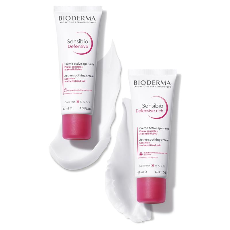 Kem dưỡng ẩm Bioderma Sensibio Soothing Defensive Rich Moisturiser dành cho da khô, nhạy cảm 40ml 