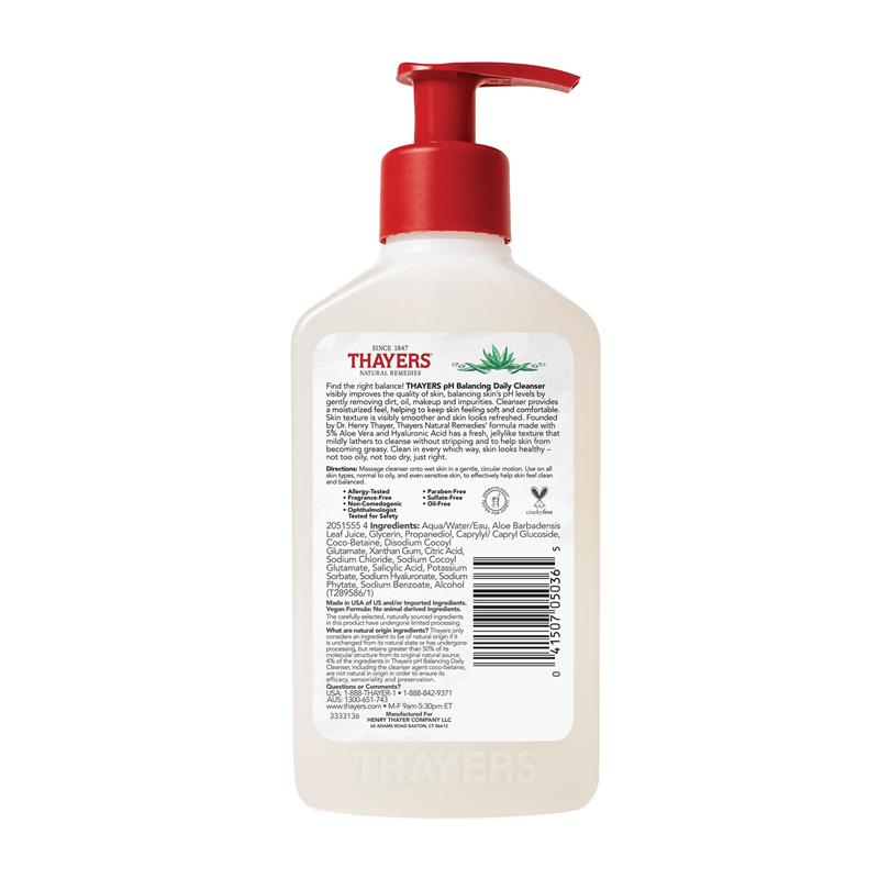 Thayers pH Balancing Gentle Face Cleanser With Aloe Vera 237ml