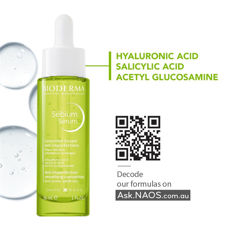 Serum Bioderma Sebium Anti Imperfection Smoothing Concentrate dành cho da mụn 30ml 