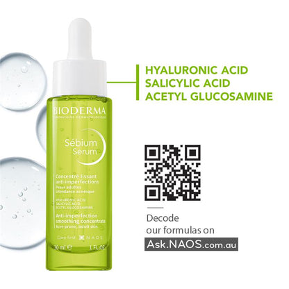 Serum Bioderma Sebium Anti Imperfection Smoothing Concentrate dành cho da mụn 30ml 